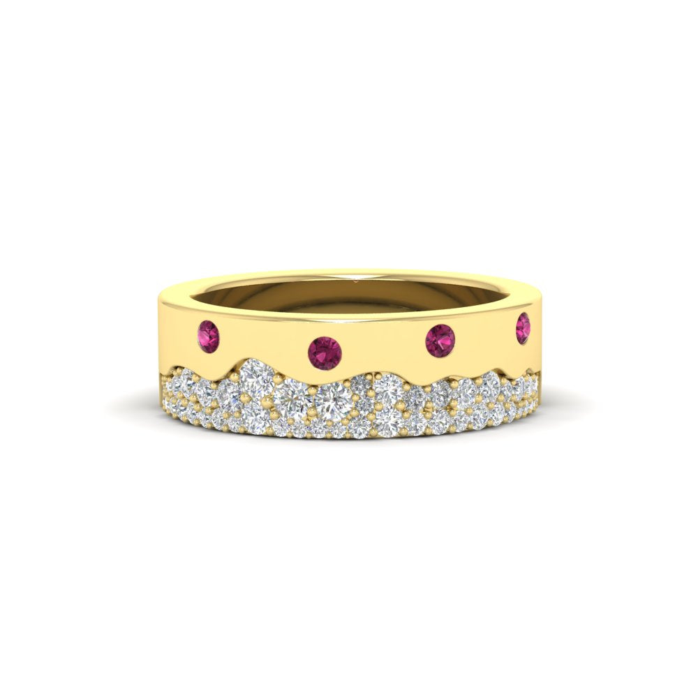 Mountain Stone Mens Wedding Ring Fascinating Diamonds