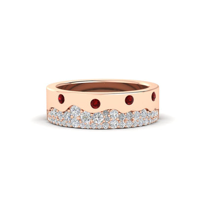 Mountain Stone Mens Wedding Ring Fascinating Diamonds