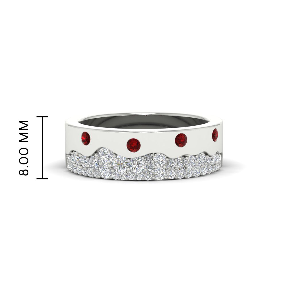 Mountain Stone Mens Wedding Ring Fascinating Diamonds