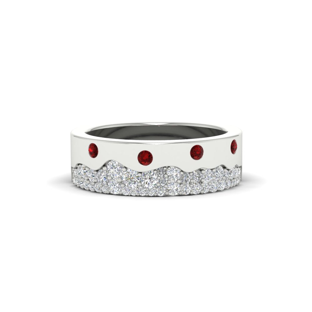 Mountain Stone Mens Wedding Ring Fascinating Diamonds