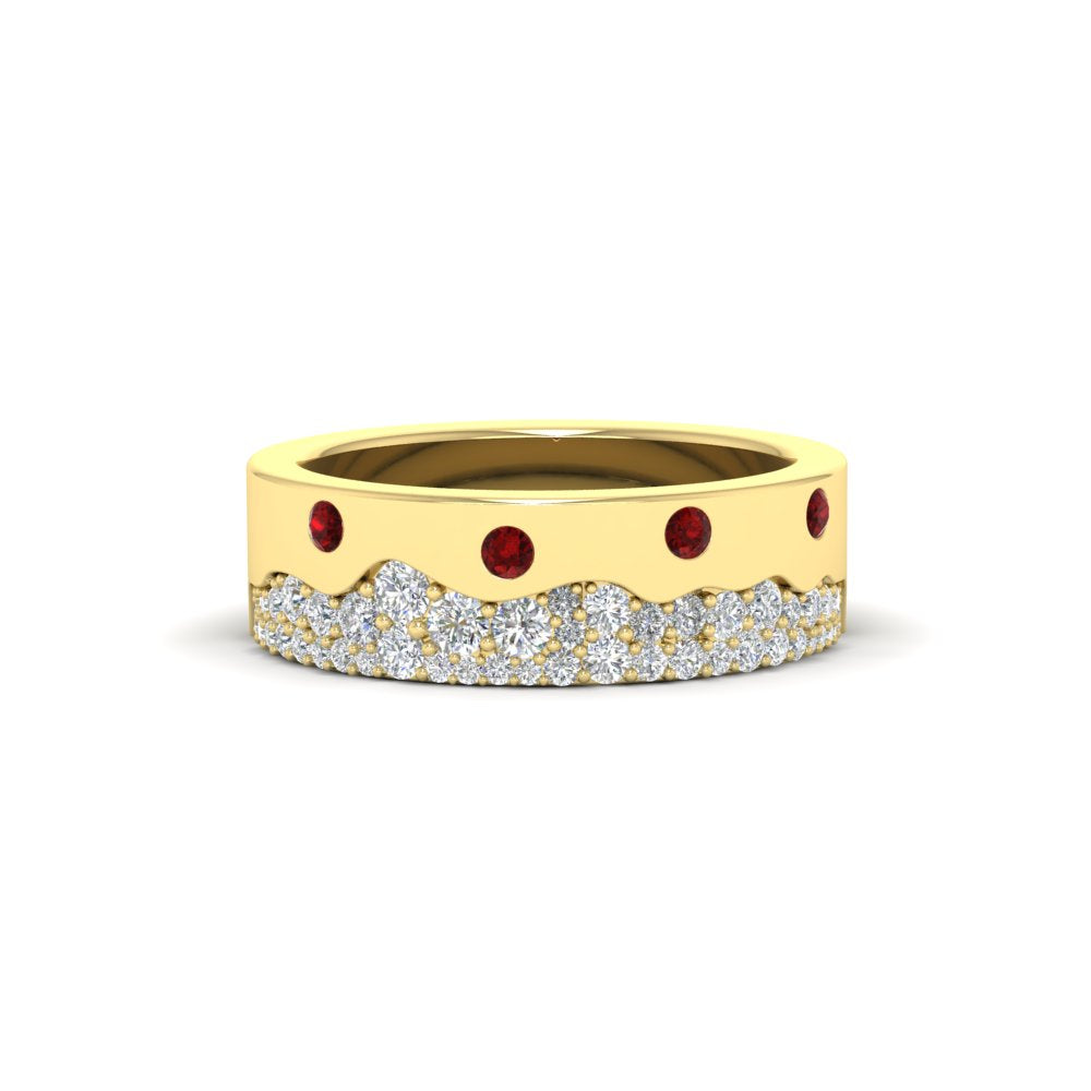 Mountain Stone Mens Wedding Ring Fascinating Diamonds