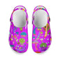 Mushroom Print Sandals Womens Summer Non-slip Hole Shoes Rubber Clogs Garden Beach Flat Slippers Trends Clogs For Women Slip Resistant Shoes Stevvex