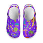 Mushroom Print Sandals Womens Summer Non-slip Hole Shoes Rubber Clogs Garden Beach Flat Slippers Trends Clogs For Women Slip Resistant Shoes Stevvex