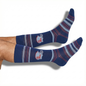 Navy Ole Miss Helmet Dress Socks DeadSoxy