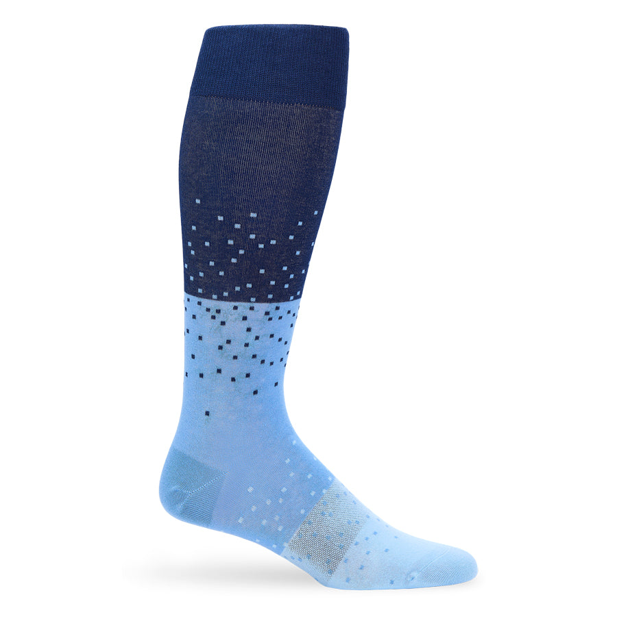 Navy Ombre Dot Dress Socks DeadSoxy