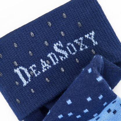 Navy Ombre Dot Dress Socks DeadSoxy