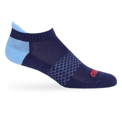 Navy/Powder ' Ole Miss ' Ankle Socks DeadSoxy