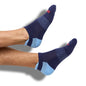 Navy/Powder ' Ole Miss ' Ankle Socks DeadSoxy