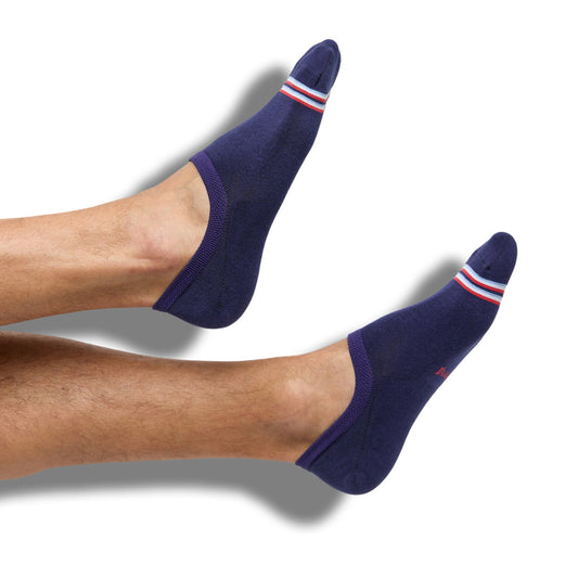 Navy Stripe No Show DeadSoxy