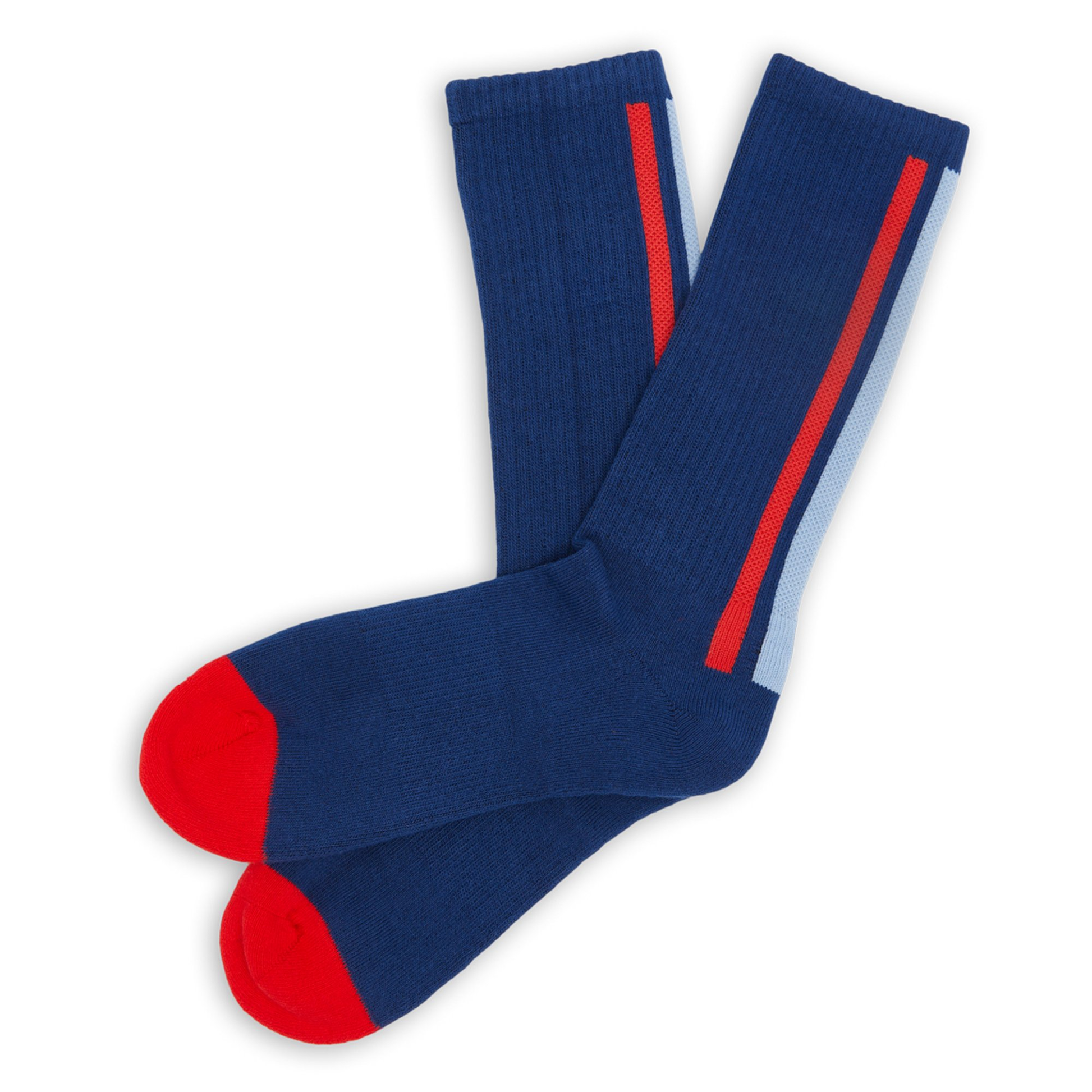 Navy Vertical Stripe Casual Socks DeadSoxy