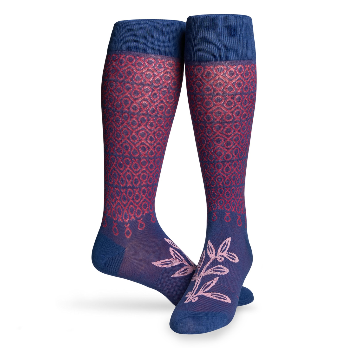 NBCF - Blue with Dark Pink Connected Ribbons DeadSoxy