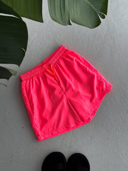 HydroFlex Neon Pink Men's Shorts – Quick-Dry, Lightweight, Standout Activewear Withinblack