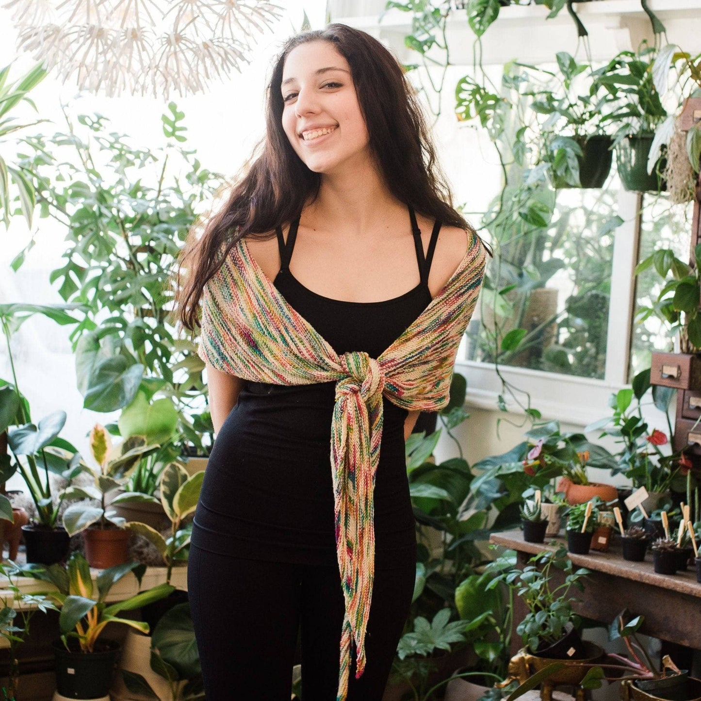 Neon Pop Shawl Knitting Pattern