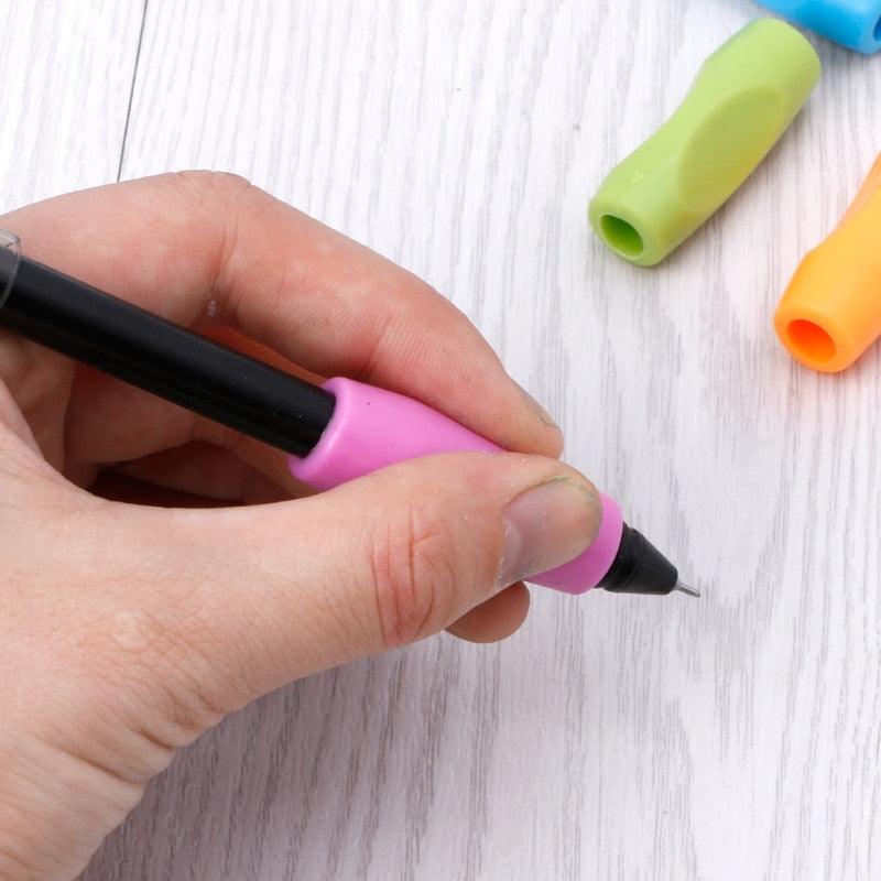 New 4PCS/Pack Writing Pencil Pen Holder Writing Aid Grip School Supplies for Kids Preschoolers Children Adults Students Children Pencil Holding Practice Device For Correcting Pen Holder Postures Stevvex