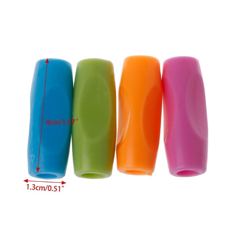 New 4PCS/Pack Writing Pencil Pen Holder Writing Aid Grip School Supplies for Kids Preschoolers Children Adults Students Children Pencil Holding Practice Device For Correcting Pen Holder Postures Stevvex