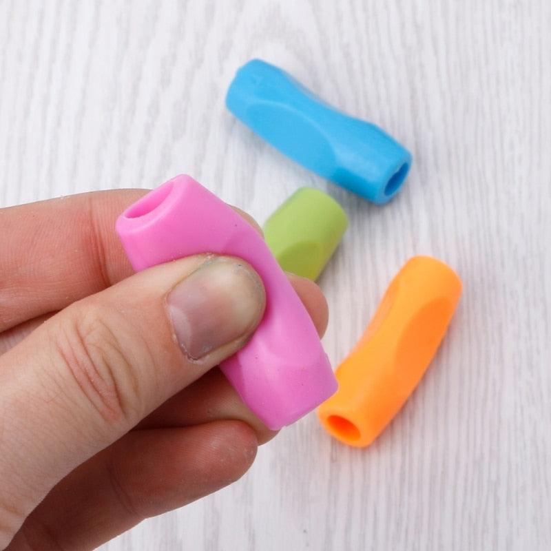 New 4PCS/Pack Writing Pencil Pen Holder Writing Aid Grip School Supplies for Kids Preschoolers Children Adults Students Children Pencil Holding Practice Device For Correcting Pen Holder Postures Stevvex