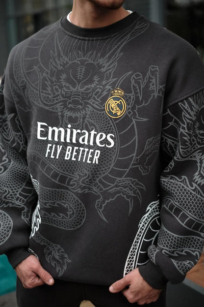 New Season Real Madrid Oversized Sweatshirt Withinblack