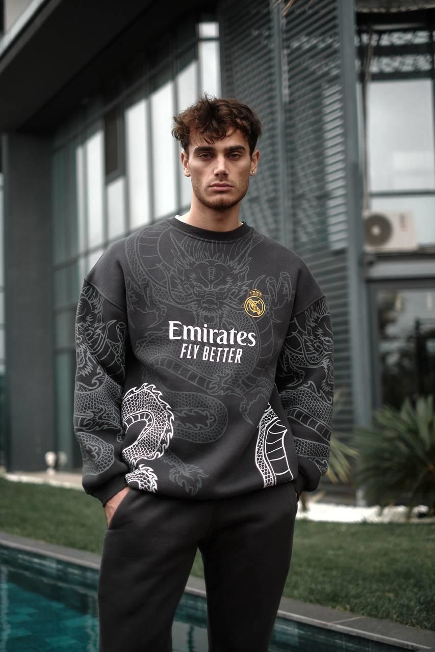New Season Real Madrid Oversized Sweatshirt Withinblack