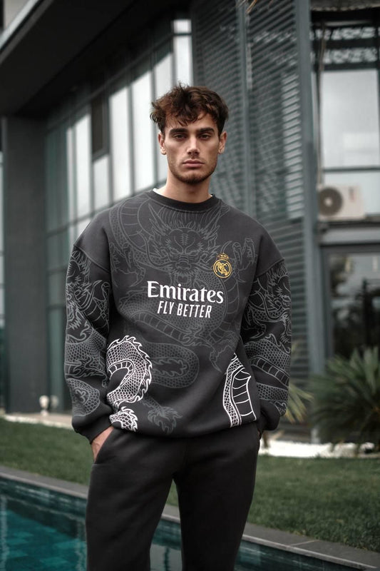 New Season Real Madrid Oversized Sweatshirt Withinblack