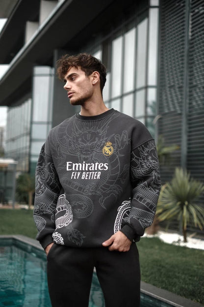 New Season Real Madrid Oversized Sweatshirt Withinblack