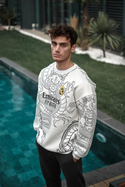 New Season Real Madrid Oversized Sweatshirt Withinblack