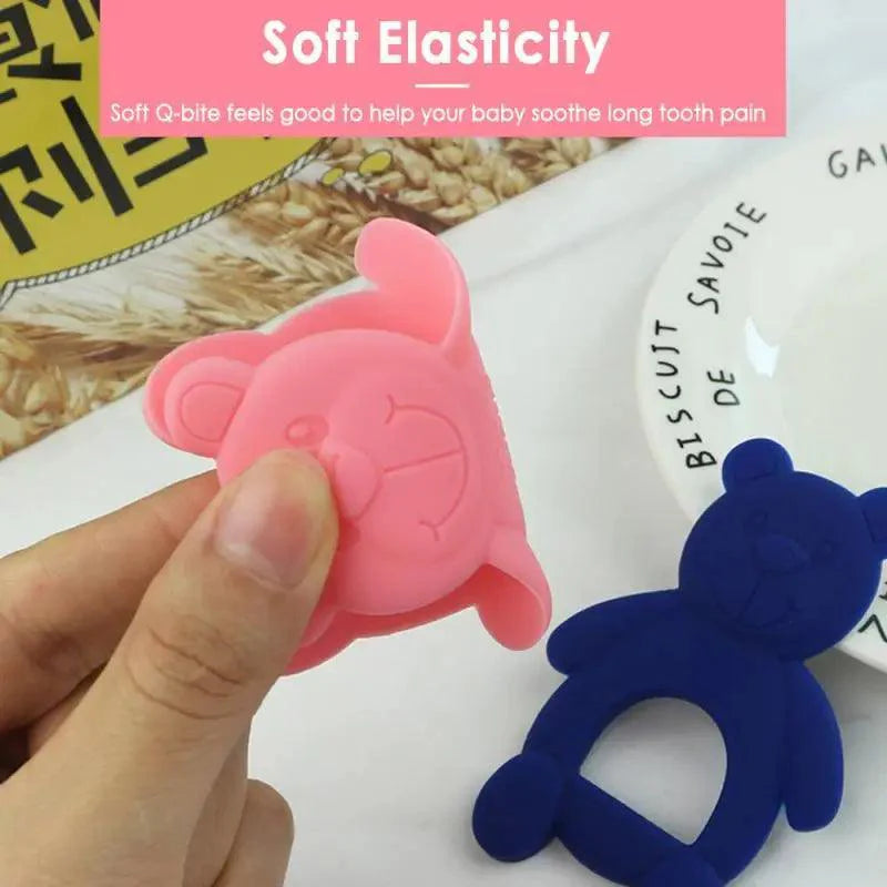 New Silicone Baby Teethers Cute Bear Shape Kids Teethers Safety Children Teething Infants Chewing Toys Newborn Dental Care Stevvex