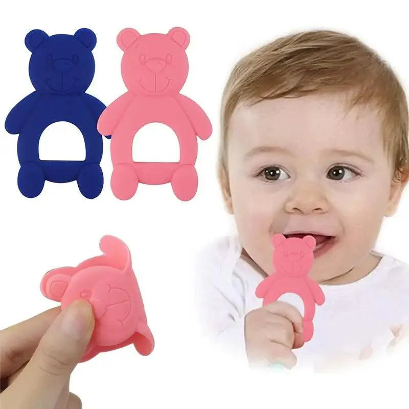 New Silicone Baby Teethers Cute Bear Shape Kids Teethers Safety Children Teething Infants Chewing Toys Newborn Dental Care Stevvex