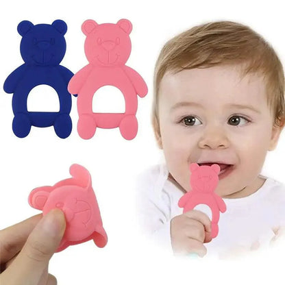 New Silicone Baby Teethers Cute Bear Shape Kids Teethers Safety Children Teething Infants Chewing Toys Newborn Dental Care Stevvex