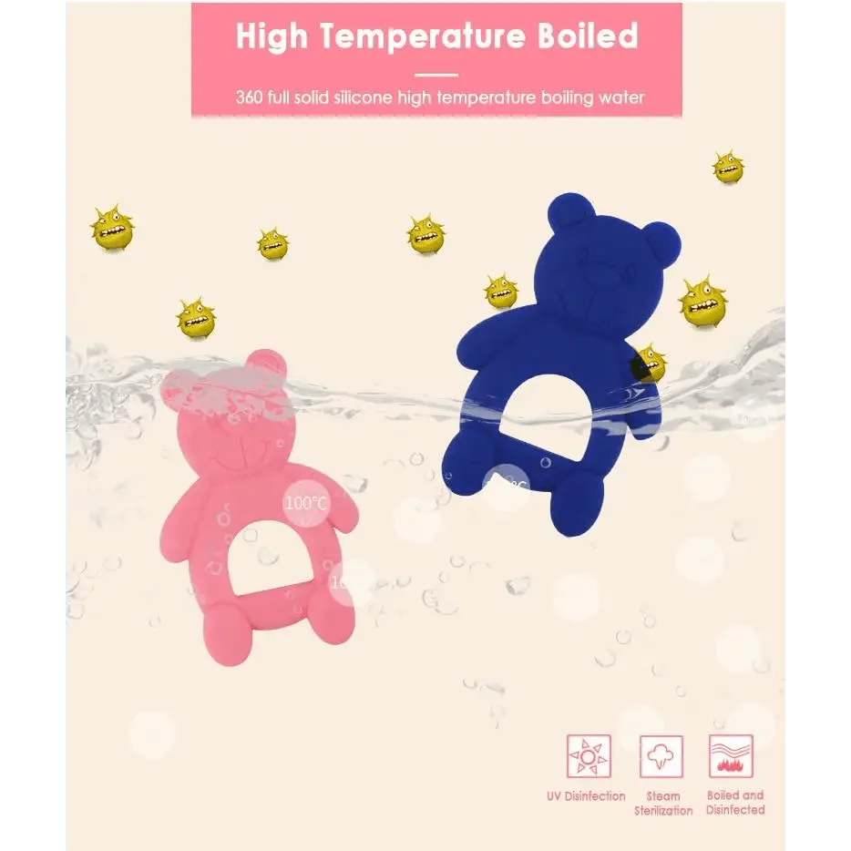 New Silicone Baby Teethers Cute Bear Shape Kids Teethers Safety Children Teething Infants Chewing Toys Newborn Dental Care Stevvex
