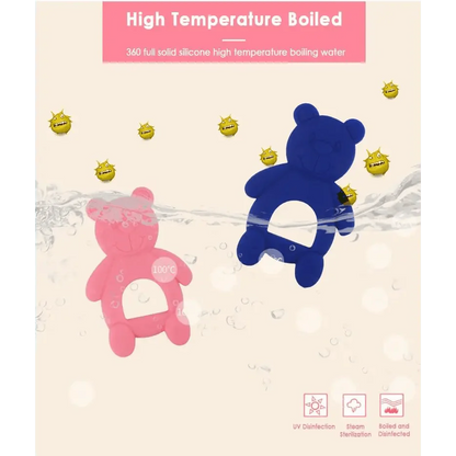 New Silicone Baby Teethers Cute Bear Shape Kids Teethers Safety Children Teething Infants Chewing Toys Newborn Dental Care Stevvex