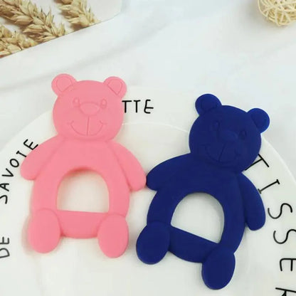 New Silicone Baby Teethers Cute Bear Shape Kids Teethers Safety Children Teething Infants Chewing Toys Newborn Dental Care Stevvex