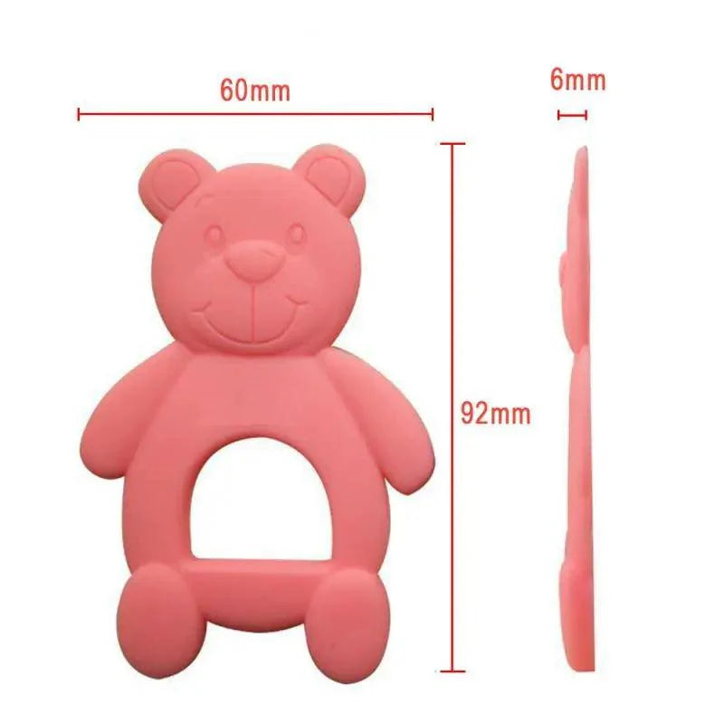 New Silicone Baby Teethers Cute Bear Shape Kids Teethers Safety Children Teething Infants Chewing Toys Newborn Dental Care Stevvex