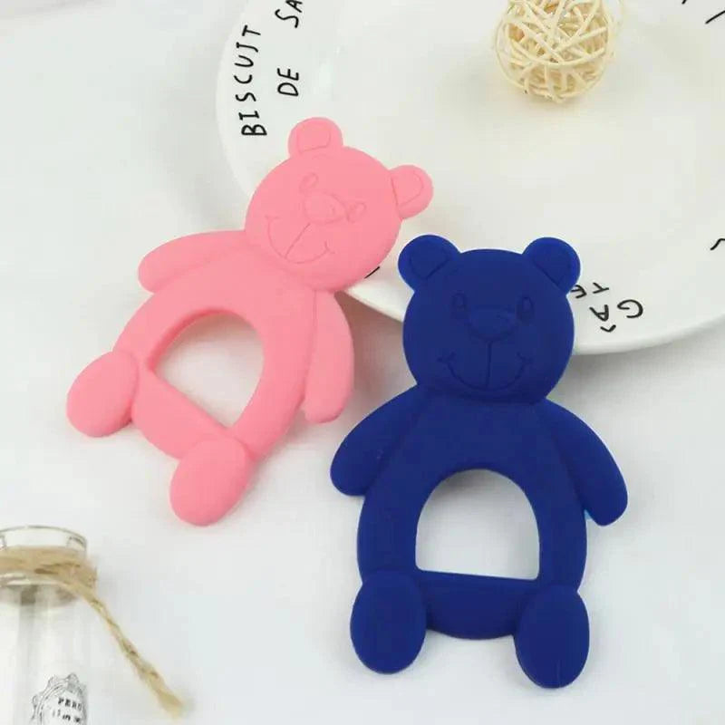 New Silicone Baby Teethers Cute Bear Shape Kids Teethers Safety Children Teething Infants Chewing Toys Newborn Dental Care Stevvex
