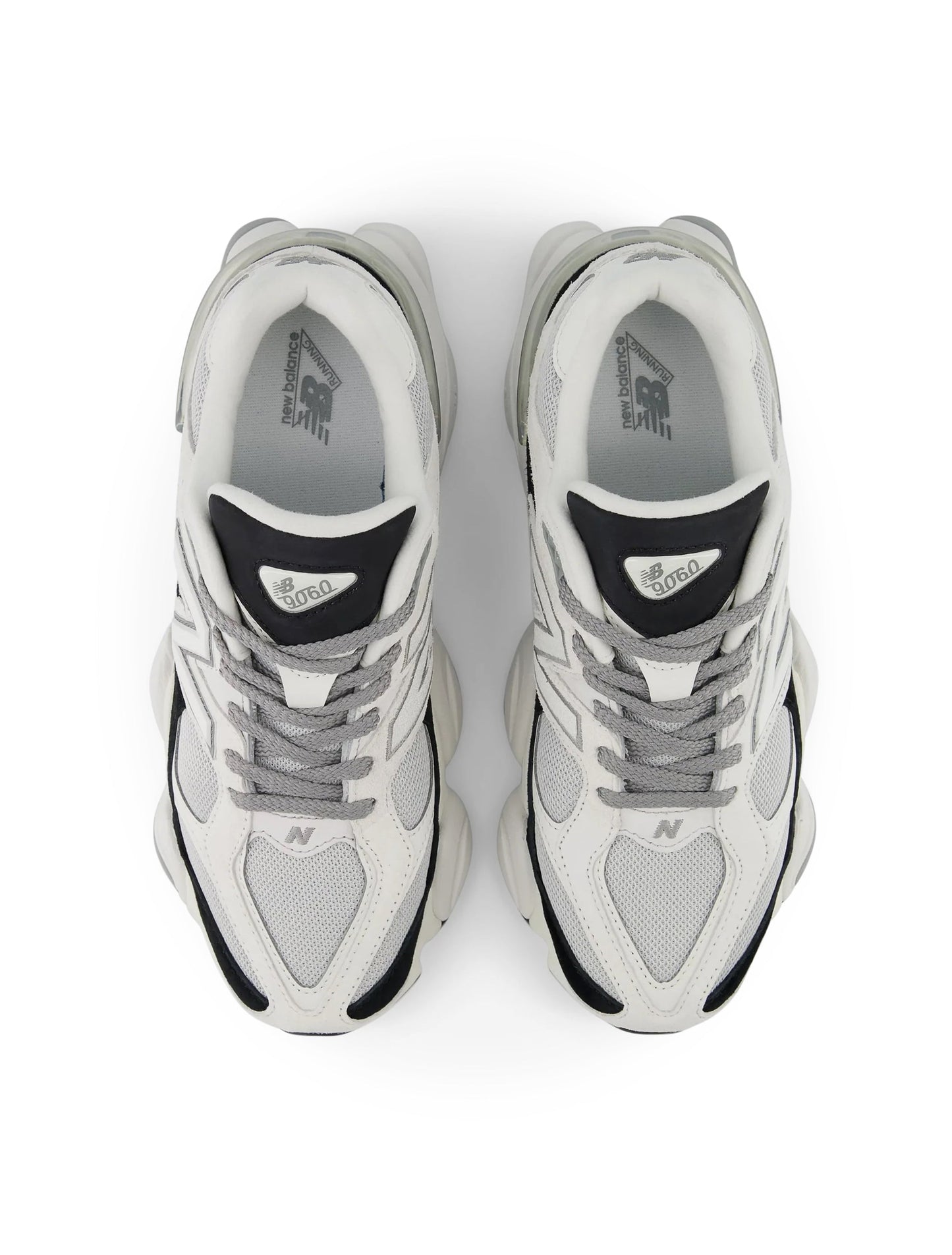 New Balance Mens 9060 Lifestyle Shoes  - White/Black Denim Exchange