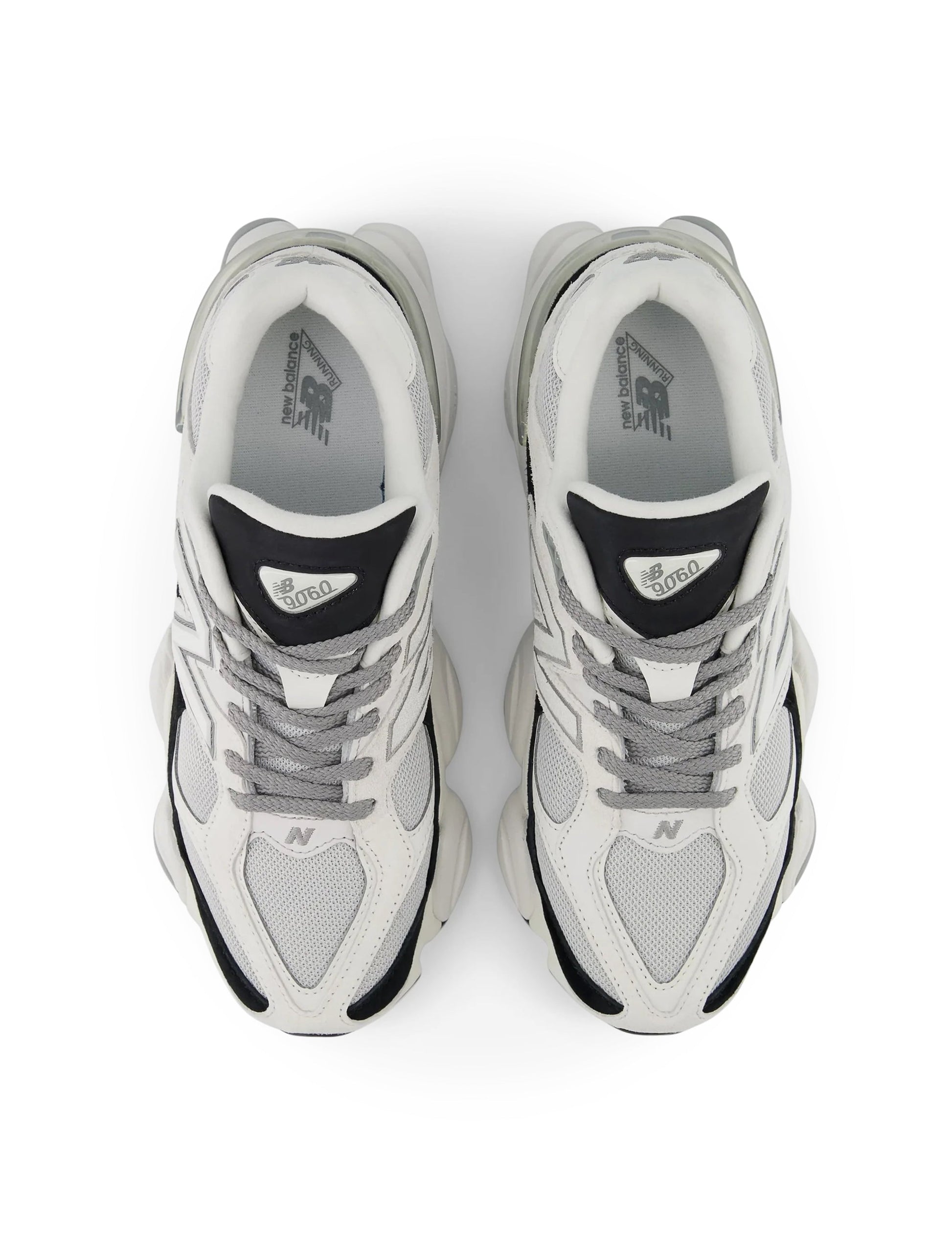 New Balance Mens 9060 Lifestyle Shoes  - White/Black Denim Exchange