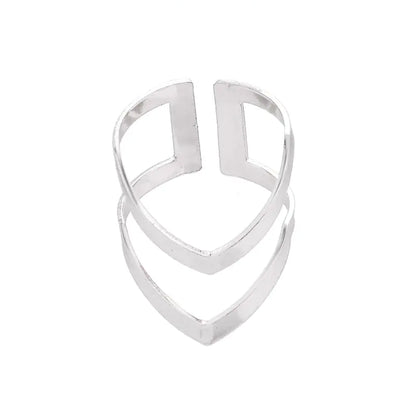 Adjustable Double V-Shape Women's Ring