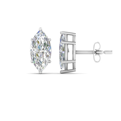 Marquise Diamond 6 Prong Stud Earrings Fascinating Diamonds