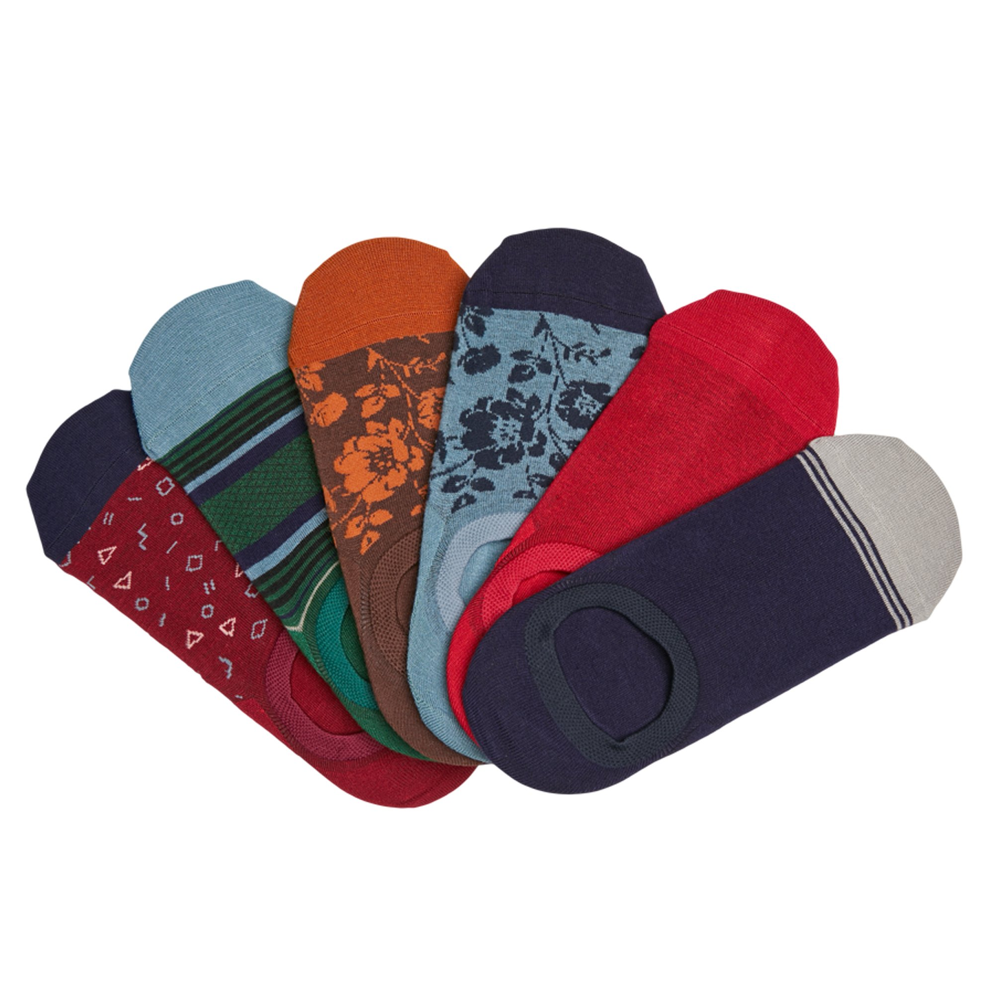 No-Show Sock 6-Pack - vp3 [ SMALL ] DeadSoxy