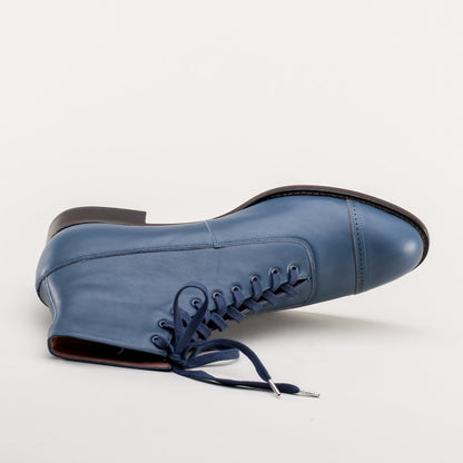 Noble Men's Vintage Lace-Up Boots (Blue) American Duchess