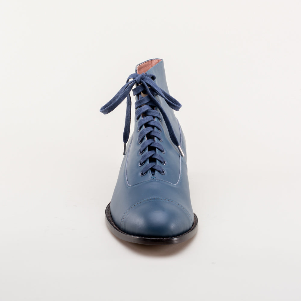 Noble Men's Vintage Lace-Up Boots (Blue) American Duchess