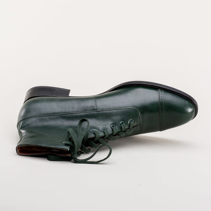 Noble Men's Vintage Lace-Up Boots (Green) American Duchess