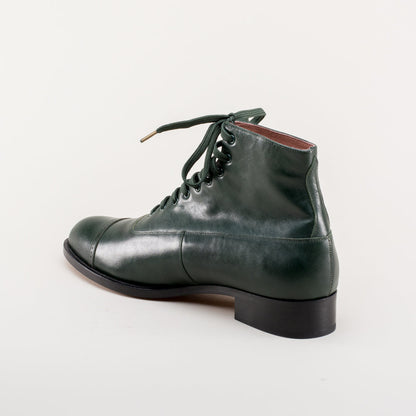 Noble Men's Vintage Lace-Up Boots (Green) American Duchess