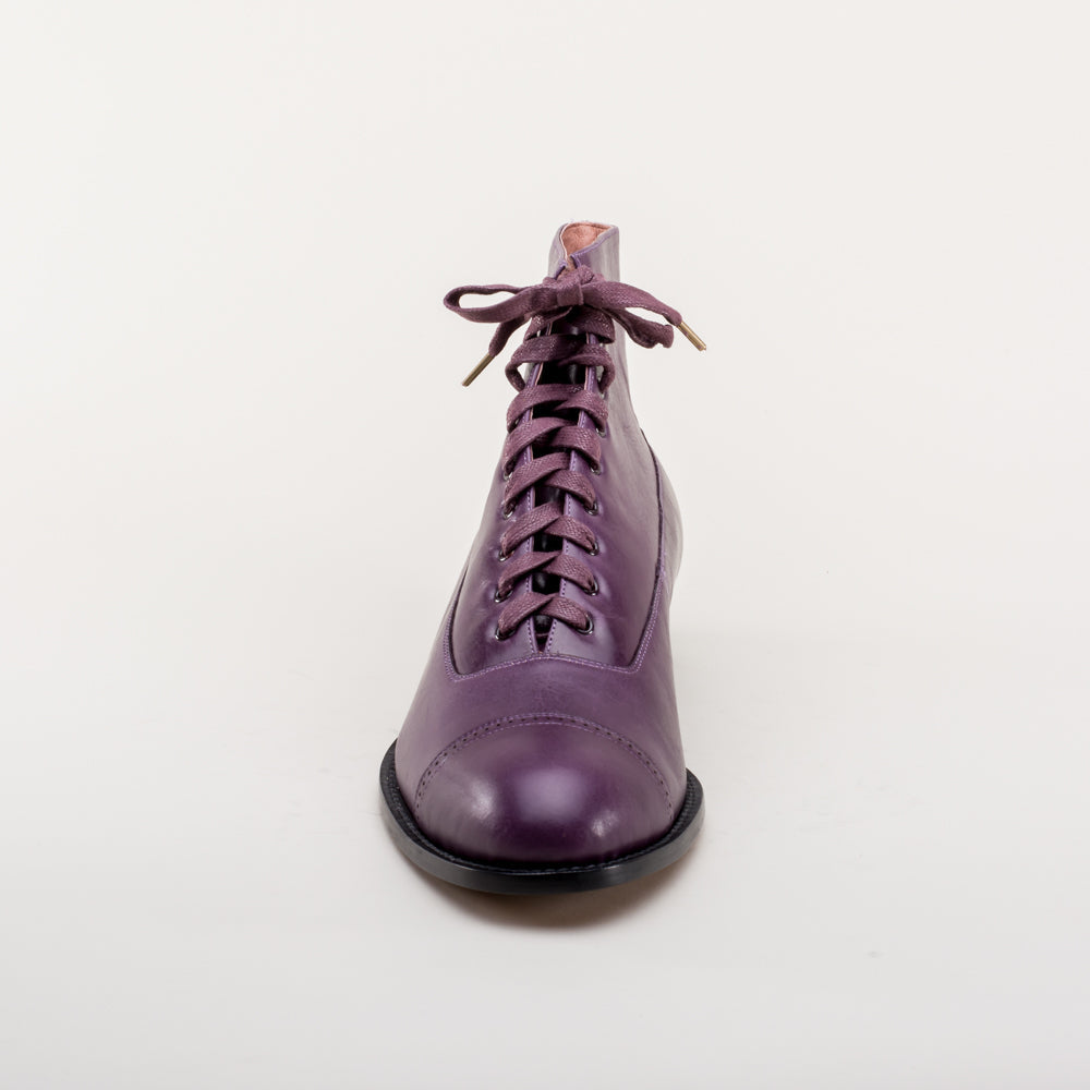 Noble Men's Vintage Lace-Up Boots (Purple) American Duchess