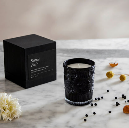 Noir Swiss Scented Glass Candle Italic