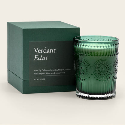 Noir Swiss Scented Glass Candle Italic