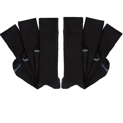 Nyx 6-Pack - Black Dress Socks DeadSoxy