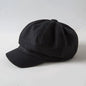 Octagonal Woolen Beret Hat for Casual Wear