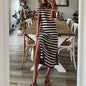 Spring European Style Loose Floral Dress