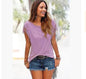 Plus Size Women's Short Sleeve Fringe T-Shirt Top