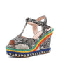 Thick-Soled Women's High Heel Wedge Sandals
